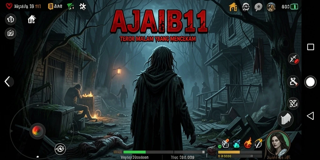 Tampilan gameplay AJAIB11 yang mencekam dan penuh ketegangan.