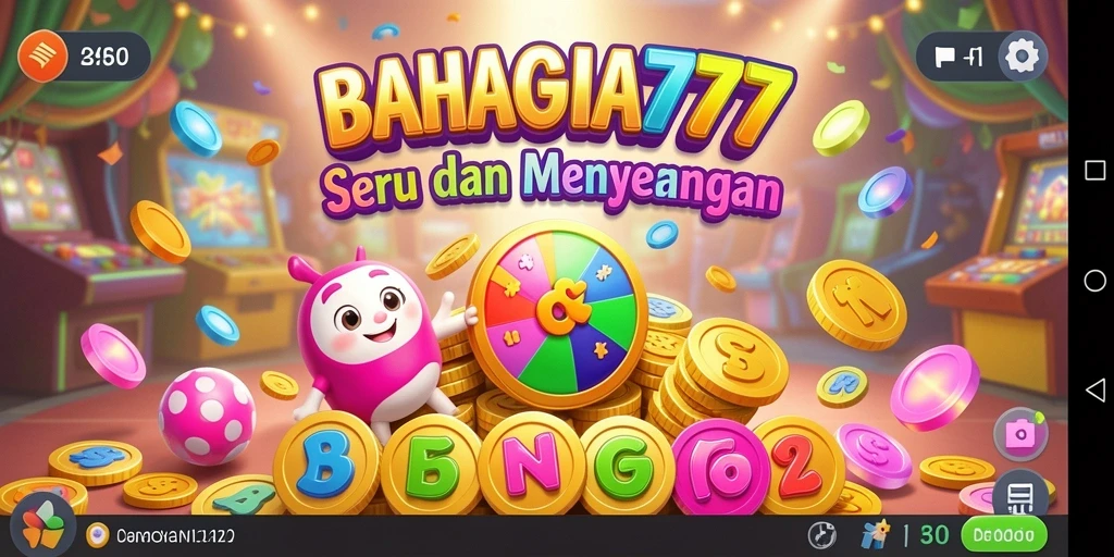 Tampilan gameplay BAHAGIA777 yang menarik dan penuh warna.