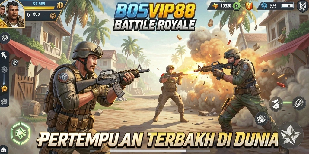Tangkapan layar gameplay BOSVIP88 yang intens dan seru.