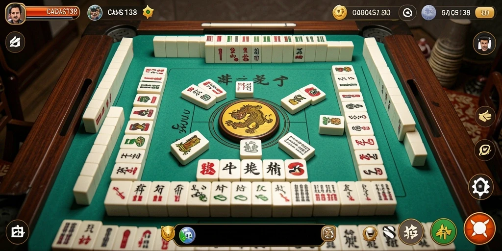 Tampilan gameplay seru dalam permainan Mahjong CADAS138.