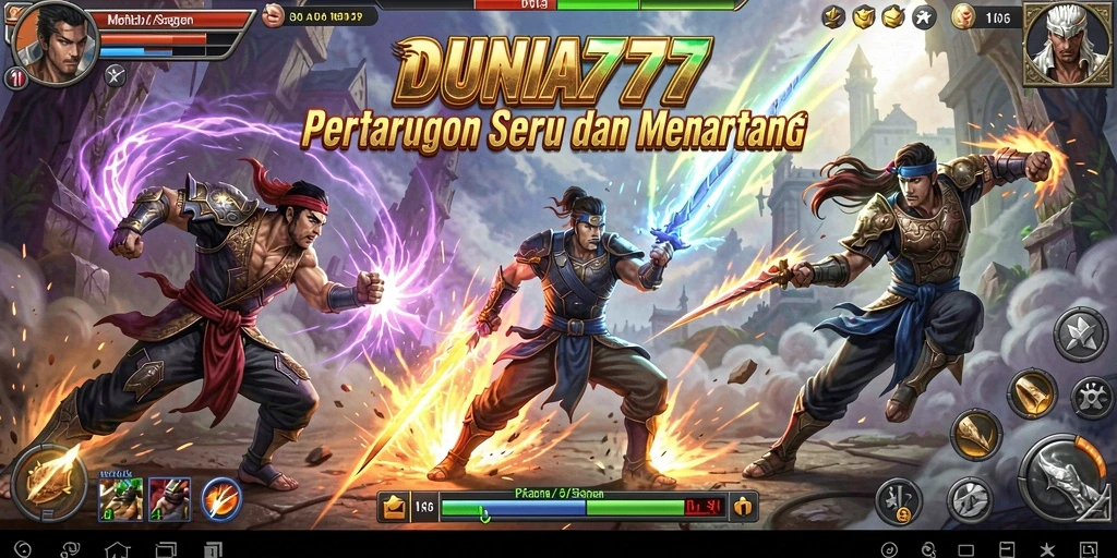 Gameplay DUNIA777 yang seru dengan pertarungan intens