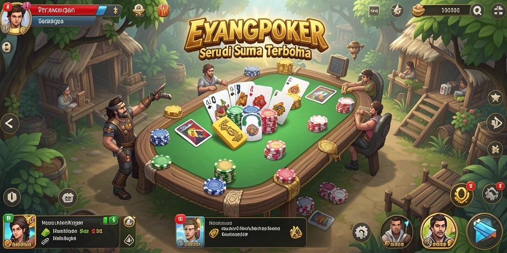 Screenshot utama EYANGPOKER menampilkan aksi seru dalam dunia terbuka.
