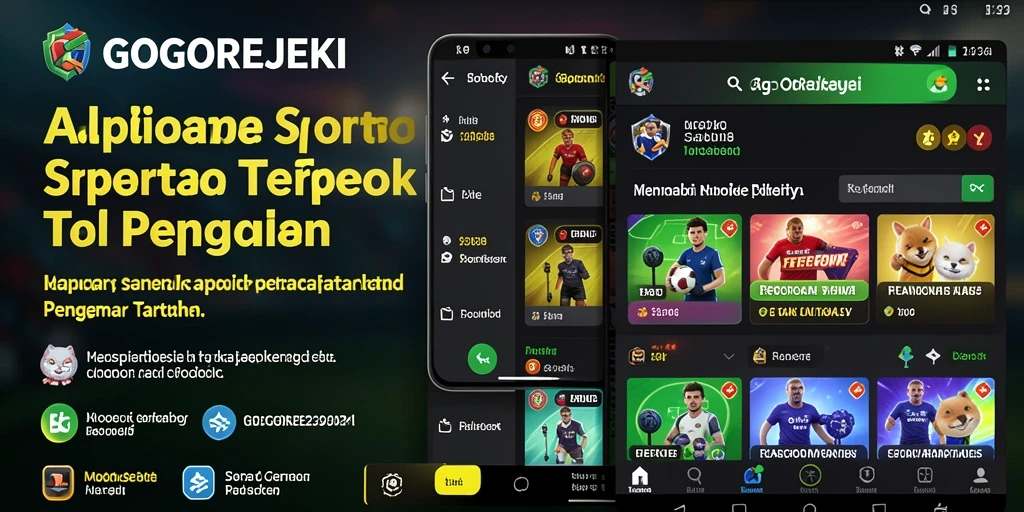 Tampilan antarmuka GOGOREJEKI yang ramah pengguna untuk taruhan olahraga.