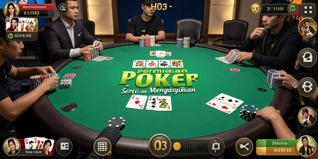 Tampilan gameplay Poker H03 yang memukau dan menantang.