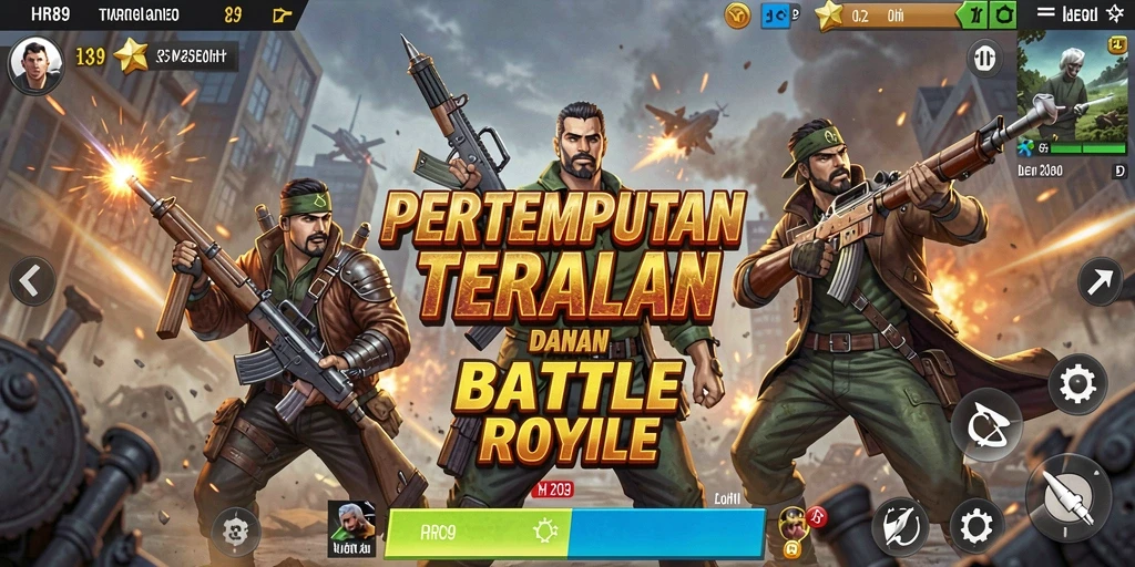 Gameplay seru dan intens di HR89 Battle Royale.