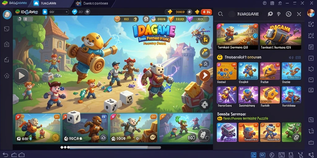 Tampilan gameplay seru dari IDAGAME, cocok untuk pecinta puzzle.