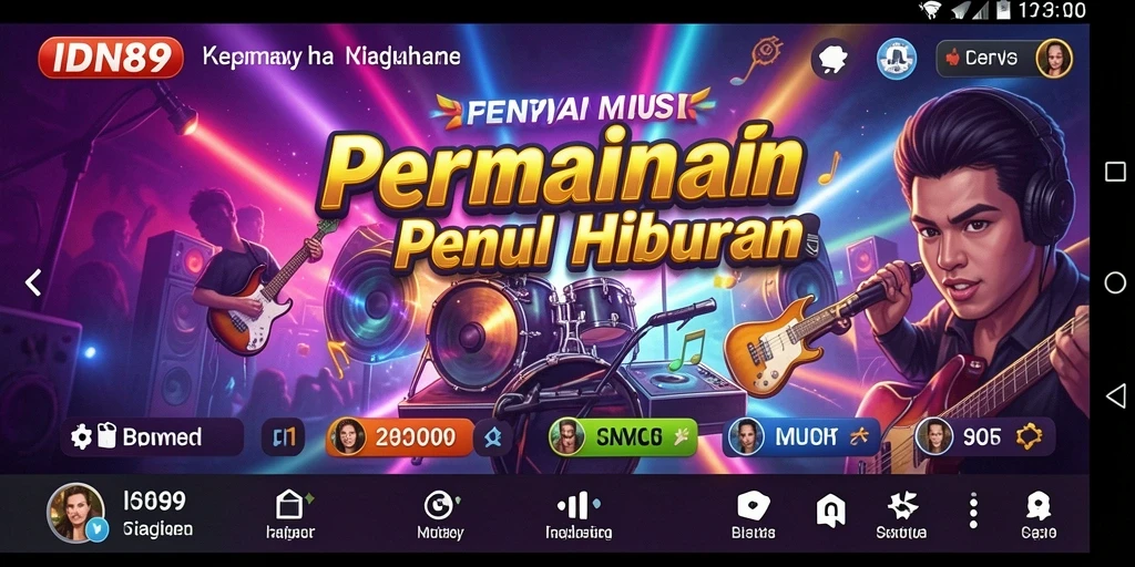 Screenshot IDN89 menampilkan gameplay seru sambil menikmati musik favorit.