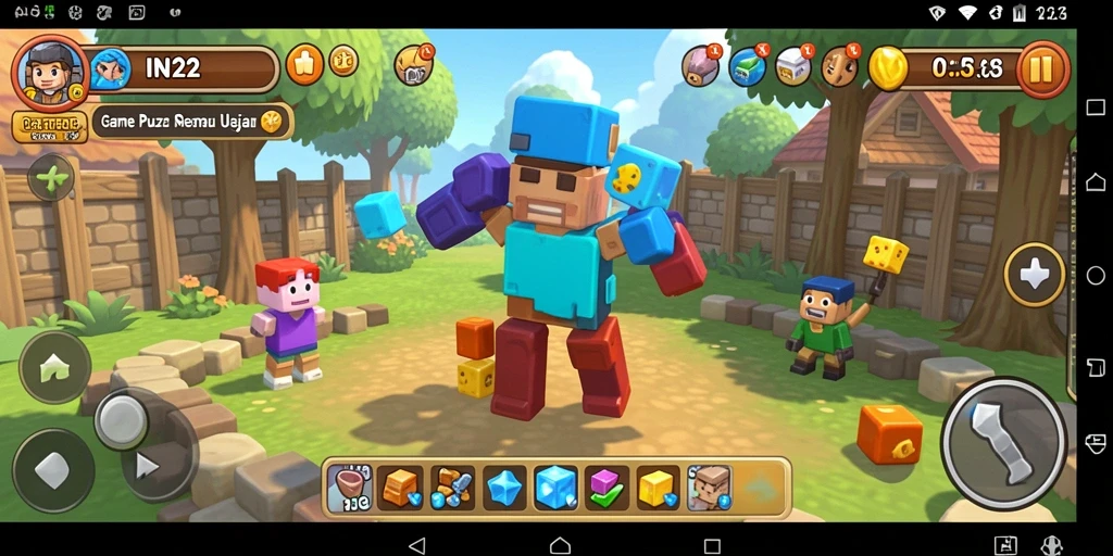 Screenshot gameplay IN22 menampilkan tantangan puzzle yang menarik.