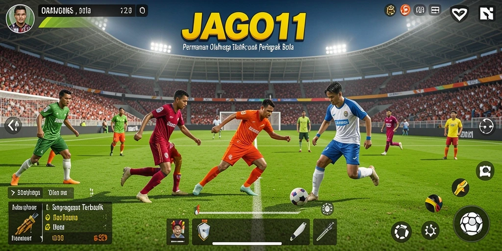 Tampilan gameplay <strong>JAGO11</strong> yang mendebarkan dan interaktif.