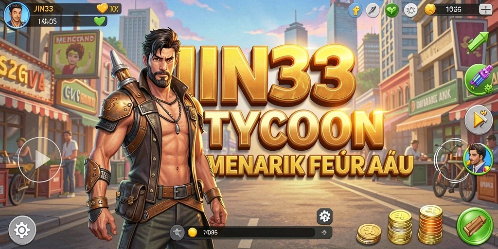 Tampilan gameplay menarik dari JIN33 yang penuh strategi Tycoon.