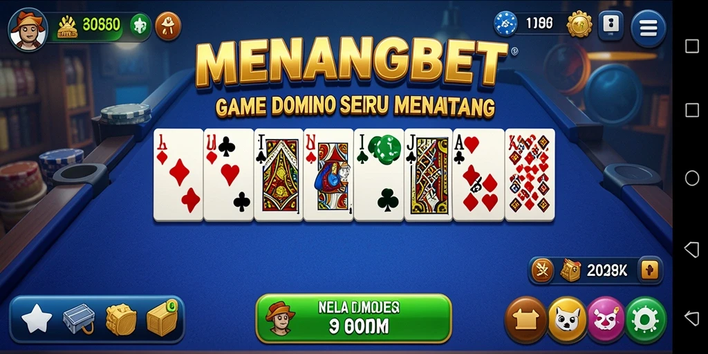 Screenshot gameplay Domino yang mendebarkan di MENANGBET.