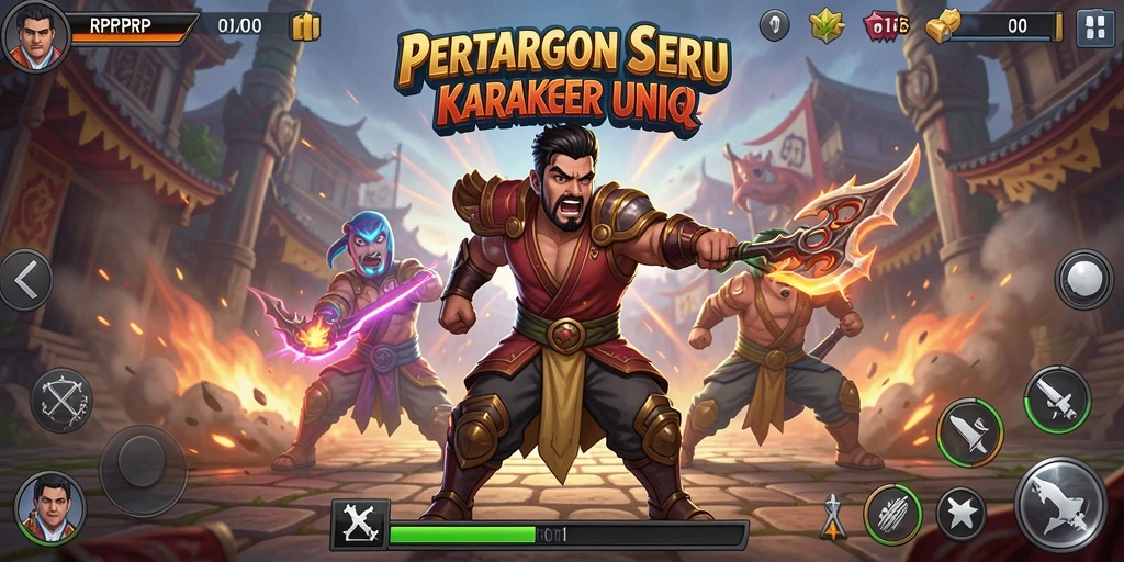 Screenshot RPRPRP menampilkan aksi pertarungan yang mendebarkan.