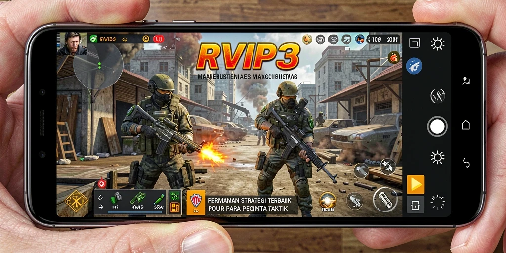 Screenshot gameplay RVIP3 yang menampilkan taktik seru.