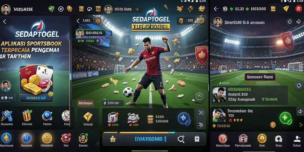 Tampilan screenshot SEDAPTOGEL menunjukkan fitur taruhan yang interaktif.