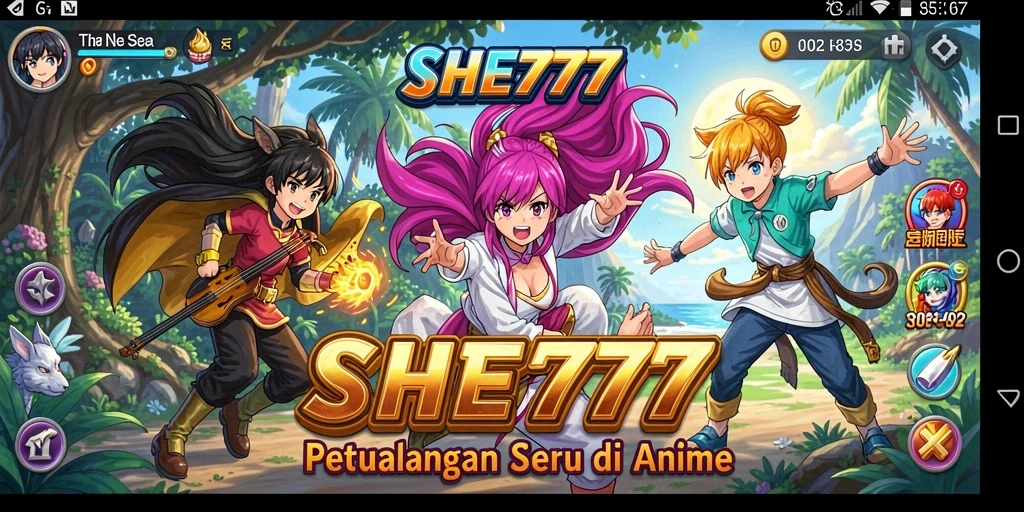 Tampilan gameplay SHE777 yang menakjubkan di dunia Anime.