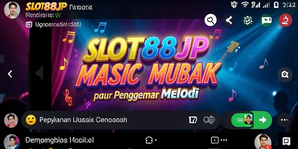 Tampilan gameplay SLOT88JP yang penuh warna dan melodi.