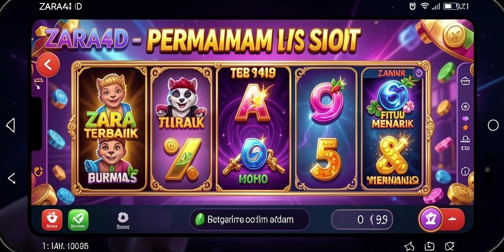 Tampilan gameplay ZARA4D yang menakjubkan dan interaktif.